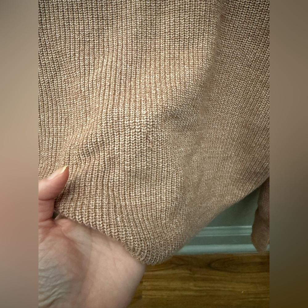 Free People Off-Shoulder Beige Sweater - Picture 6 of 11